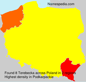 Surname Terebecka in Poland Surname Terebecka in Poland