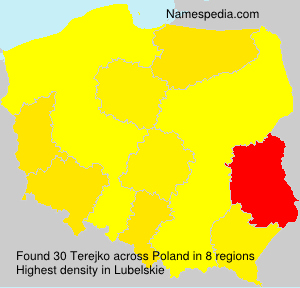 Surname Terejko in Poland Surname Terejko in Poland