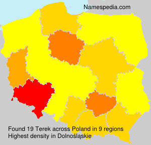 Surname Terek in Poland