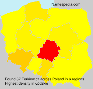 Surname Terkiewicz in Poland Surname Terkiewicz in Poland