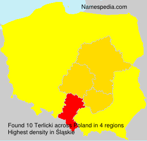 Surname Terlicki in Poland Surname Terlicki in Poland