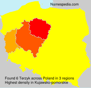Surname Terzyk in Poland Surname Terzyk in Poland