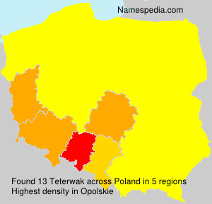 Surname Teterwak in Poland Surname Teterwak in Poland