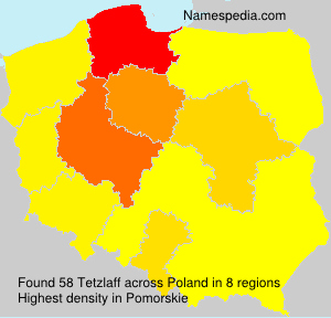 Surname Tetzlaff in Poland Surname Tetzlaff in Poland