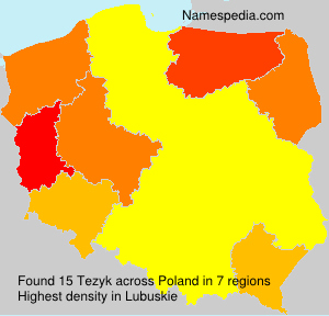 Surname Tezyk in Poland Surname Tezyk in Poland