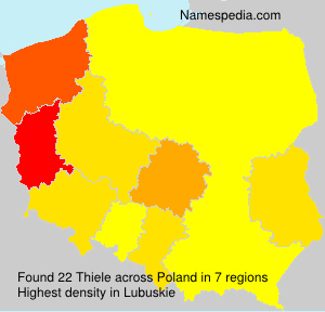 Surname Thiele in Poland Surname Thiele in Poland