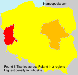 Surname Titaniec in Poland Surname Titaniec in Poland