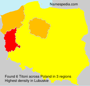 Surname Titoni in Poland Surname Titoni in Poland