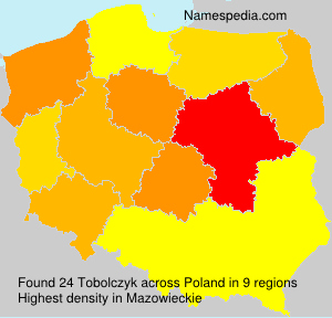 Surname Tobolczyk in Poland Surname Tobolczyk in Poland
