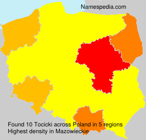 Surname Tocicki in Poland Surname Tocicki in Poland
