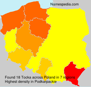 Surname Tocka in Poland Surname Tocka in Poland