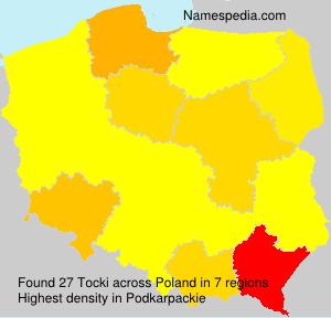 Surname Tocki in Poland Surname Tocki in Poland