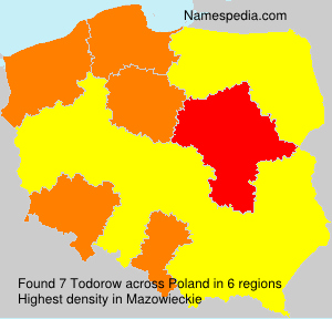 Surname Todorow in Poland Surname Todorow in Poland