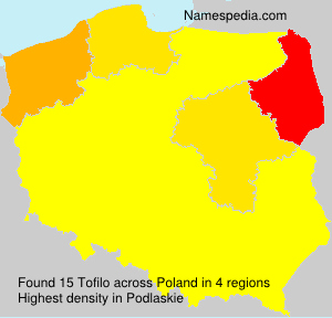 Surname Tofilo in Poland Surname Tofilo in Poland