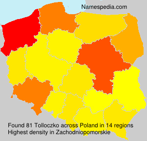Surname Tolloczko in Poland Surname Tolloczko in Poland