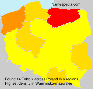 Surname Tolscik in Poland Surname Tolscik in Poland