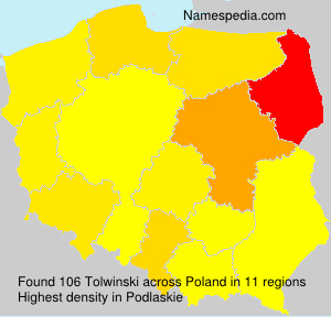 Surname Tolwinski in Poland Surname Tolwinski in Poland