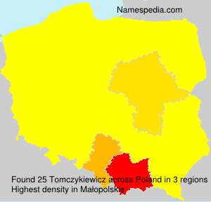 Surname Tomczykiewicz in Poland Surname Tomczykiewicz in Poland