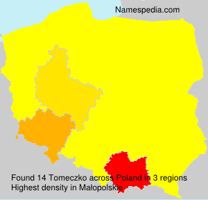 Surname Tomeczko in Poland Surname Tomeczko in Poland