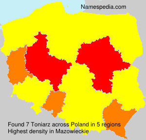 Surname Toniarz in Poland Surname Toniarz in Poland