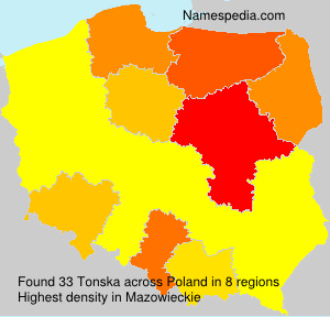 Surname Tonska in Poland Surname Tonska in Poland