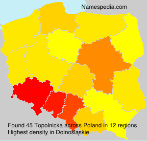 Surname Topolnicka in Poland Surname Topolnicka in Poland