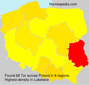 Surname Tor in Poland Surname Tor in Poland