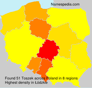 Surname Toszek in Poland Surname Toszek in Poland