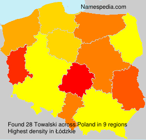 Surname Towalski in Poland