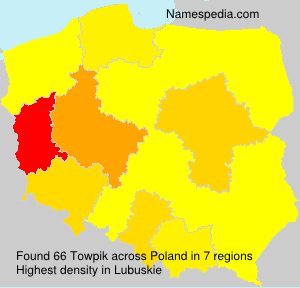 Surname Towpik in Poland Surname Towpik in Poland