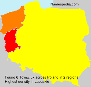 Surname Towsciuk in Poland Surname Towsciuk in Poland