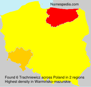 Surname Trachniewicz in Poland Surname Trachniewicz in Poland