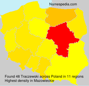 Surname Traczewski in Poland Surname Traczewski in Poland