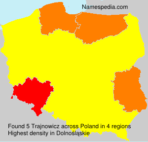 Surname Trajnowicz in Poland Surname Trajnowicz in Poland
