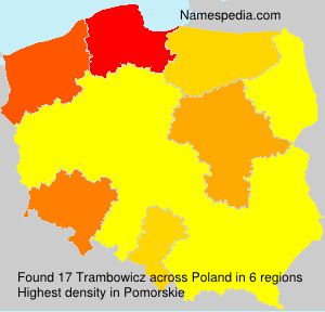 Surname Trambowicz in Poland Surname Trambowicz in Poland