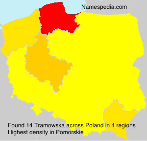 Surname Tramowska in Poland Surname Tramowska in Poland