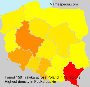 Surname Trawka in Poland Surname Trawka in Poland
