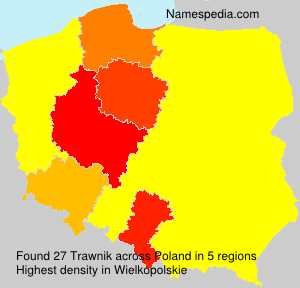 Surname Trawnik in Poland Surname Trawnik in Poland