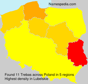 Surname Trebas in Poland Surname Trebas in Poland