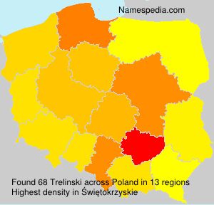 Surname Trelinski in Poland Surname Trelinski in Poland