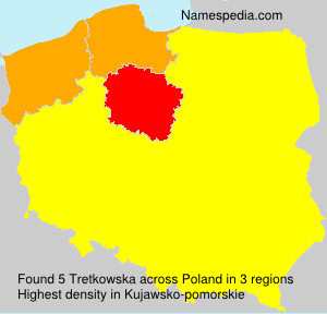 Surname Tretkowska in Poland Surname Tretkowska in Poland