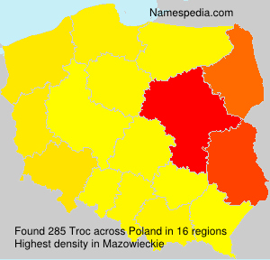 Surname Troc in Poland Surname Troc in Poland