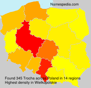 Surname Trocha in Poland Surname Trocha in Poland
