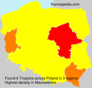Surname Trojacka in Poland Surname Trojacka in Poland