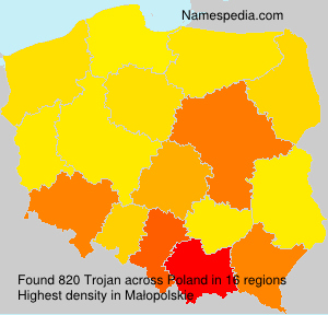 Surname Trojan in Poland Surname Trojan in Poland