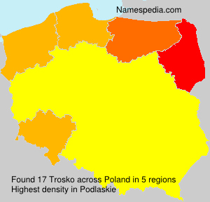 Surname Trosko in Poland Surname Trosko in Poland