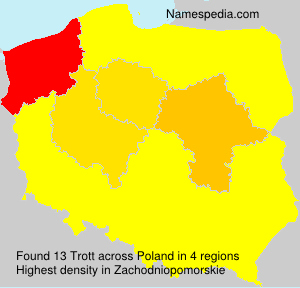 Surname Trott in Poland Surname Trott in Poland