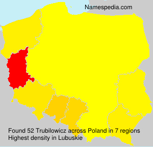 Surname Trubilowicz in Poland Surname Trubilowicz in Poland