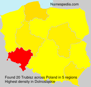 Surname Trubisz in Poland Surname Trubisz in Poland