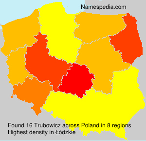 Surname Trubowicz in Poland Surname Trubowicz in Poland